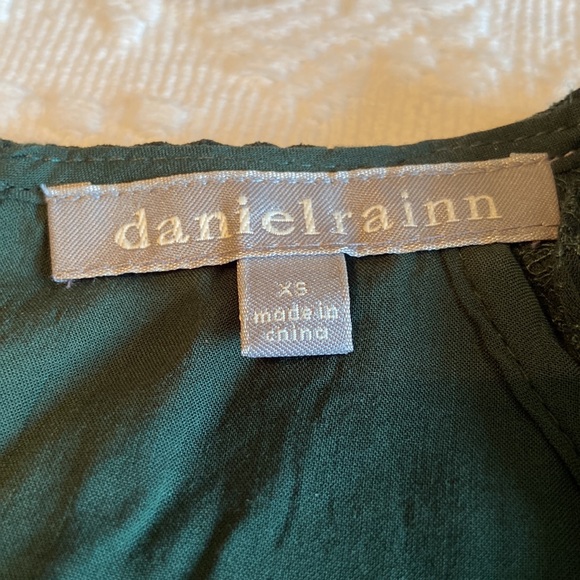 SALE! Daniel Rainn Susanna Lace Blouse Spruce Green Size XS - Picture 5 of 5
